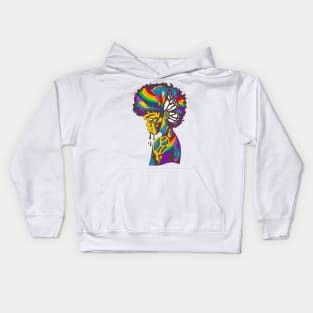 Vibrant Beauty In struggle Kids Hoodie